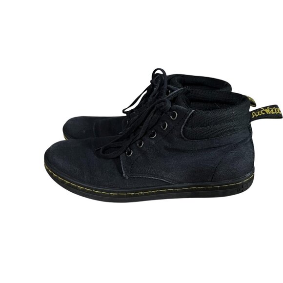 Dr. Martens Belmont Black Canvas Ankle Boots Size 7 - Picture 6 of 12